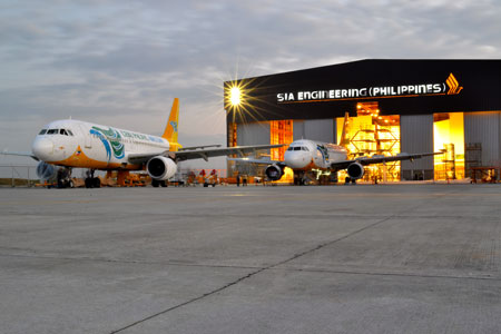 SIAEP hangars can accomodate the A320, B737, A330 and B777